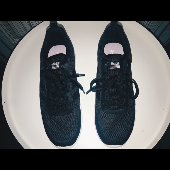 Black Adidas Women’s Cloud Foam Race Running Shoe - Picture 4 of 6